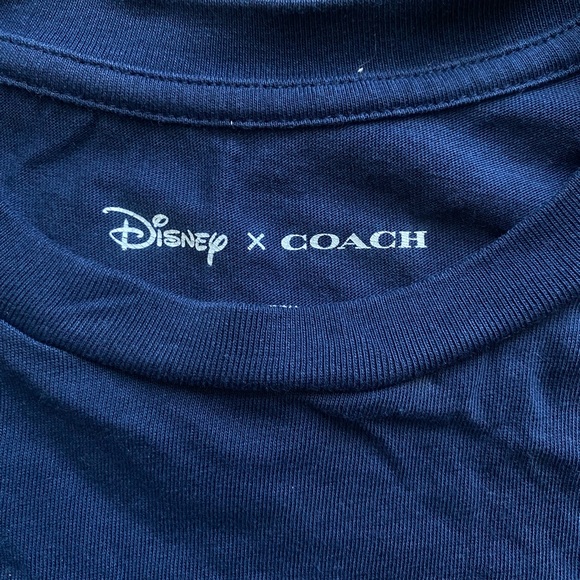COACH X DISNEY Limited Addition Dark Blue Grumpy Graphic Shirt - Picture 6 of 6